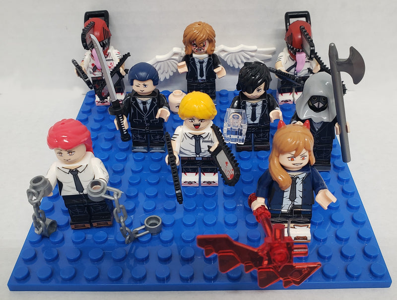 9 Piece Chainsaw Man Mini Figure set